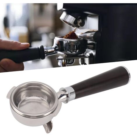 NOWWA Kaffeemaschine mit Doppelauslauf, 58 mm, Edelstahlgriff A (lila Sandelholz) (1/5)