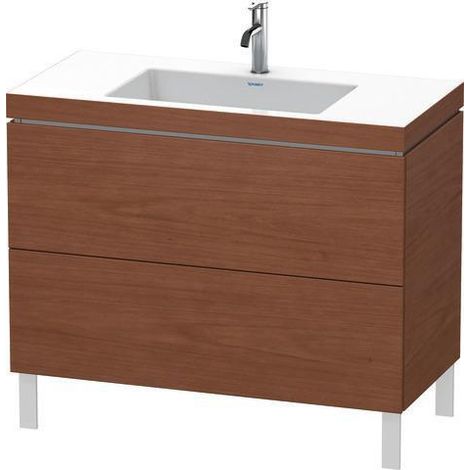 Ensemble lavabo L-CUBE 1000x480mm 2 Au 1 HL we hgl ES Ah milieu