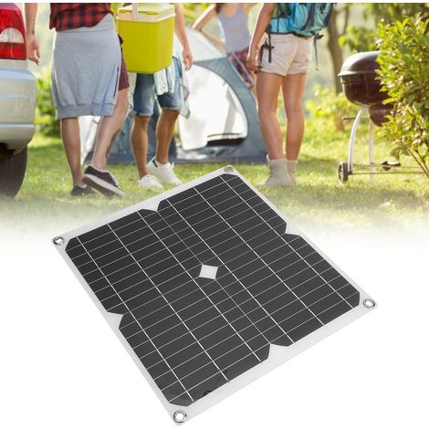 Panneau solaire semi-flexible 25 W 5 V pour recharger votre téléphone portable lors de vos voyages et campings en plein air. (1/5)