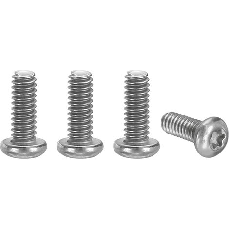 4Pcs Vis De Poche Clip T6 Tête Torx Longueur De Filetage 6mm (1/5)