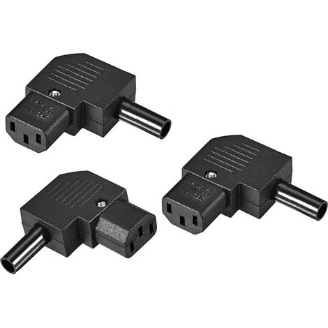 Adaptateur de doseur AC110 250V 10A, 3 pièces, prise IEC320 C13, prise droite (1/3)