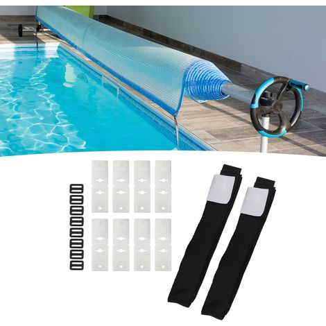 Ensemble de 8 Accessoires pour Piscine - Kit de Rangement avec Sangle de Tension, Housse de Protection et Roue de Pêche -AUTRES (1/5)
