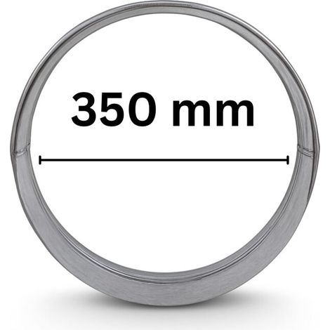 bride de raccordement 350 mm métal système de ventilation raccord de conduit bride de raccordement