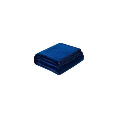 1-teilige, ultraweiche Mikrofaserdecke aus leichtem Flanell in Marineblau, ideal für Sofa, Bett, Camping und Reisen (1/5)
