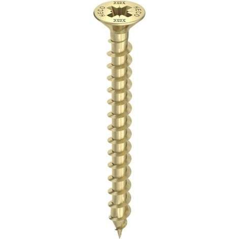 Boîtes 500 Vis à tête fraisée, Pozi-Drive 4,5x25 - HECO - 60615
