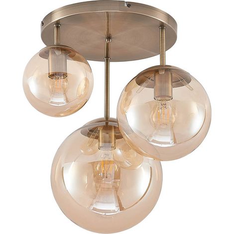Ceiling Lightdimmable 'Teeja' made of Glass for Living Room & Dining Room