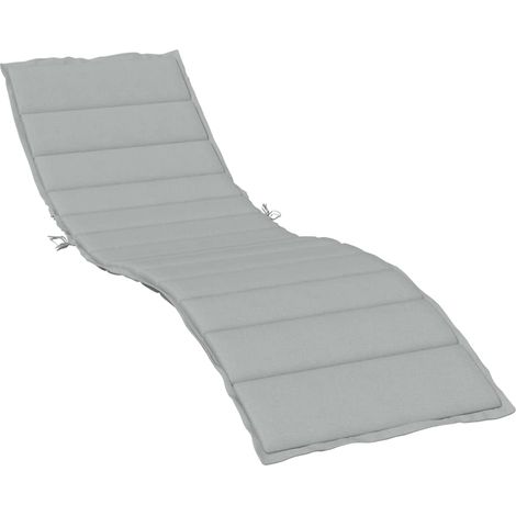 Coussin d'extérieur,Coussin de chaise longue gris clair mélangé 200x50x4 cm tissu CFW320901 (1/5)