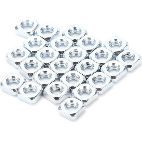 24 écrous carrés en acier inoxydable pour accessoires de robotique, 4803-0007-0007, 7 x 7 mm (1/5)