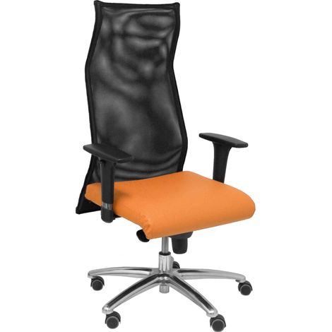 Sillon Albacete malla similpiel naranja