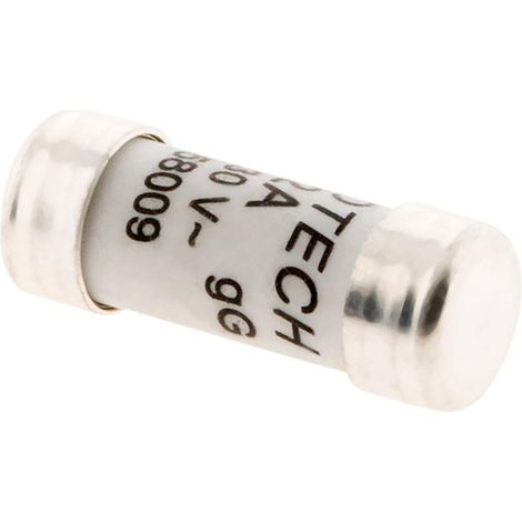 Zenitech - Set Di 3 Fusibili In Ceramica 8,5x23 Mm - Protezione Elettrica Contro Cortocircuiti - Capacità 2A Per Uso Domestico E Professionale - Bianco - 23 Mm (1/3)