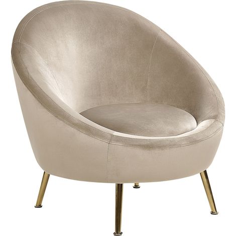 Armchair LANGA Velvet Taupe (1/5)
