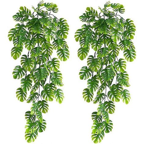 2 morceaux de lierre artificiel de 76 cm, feuilles de lierre artificielles vert clair, pour décoration intérieure et extérieure de jardin, mur ou clôture. (1/5)