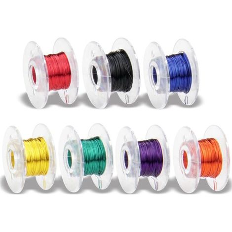 Fil de cuivre émaillé Diamètre extérieur (avec vernis isolant)=0.10 mm 1 set (1/2)