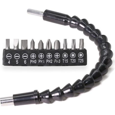 Rallonge flexible pour foret 295mm (11.61 pouces) – Porte-tournevis, accès zones difficiles (1/5)