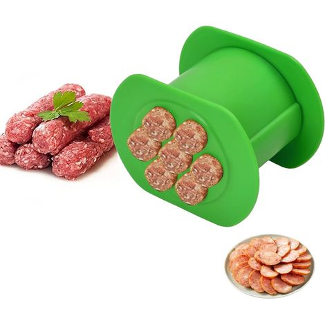 Cevapcici Presse, Cevapcici Maker, Hot Dog Maker, Manuel de Saucisses avec 7 Trous, DIY Maison Presse-Bande de Viande un Petit Outil pour Préparer des Cevapcici à la Maison et Dans la Cuisine (1/5)