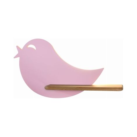 Applique Candellux BIRD rosa/legno LED 4W 4000K 250lm