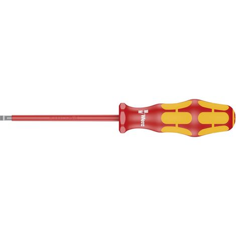 Tournevis isolé pour vis à fente, 1.0 x 5.5 x 125 mm, Rouge (1/5)