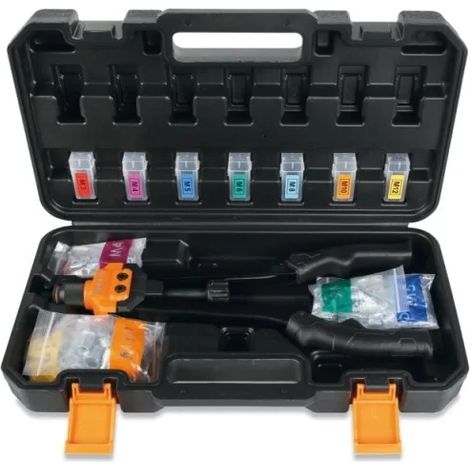 Beta 1742AN/C Outil de rivetage électrique pour inserts filetés avec accessoires 80 pcs.