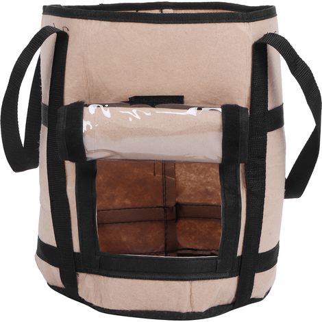 Sacs de culture pour pommes de terre en feutrine, sacs de plantation pour fruits et légumes, outils de jardinage, marron avec ombrage, 30 x 35 cm, 26 L/7 gallons (1/5)
