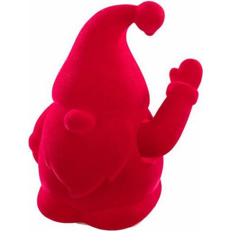 Nain de jardin animé à pile - coloris rouge (1/5)