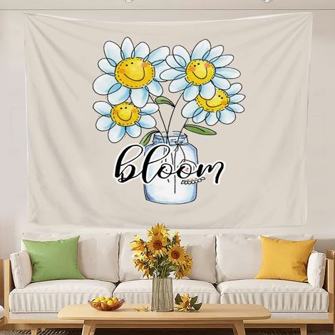 Tapisserie murale unique, nappe pour chambre à coucher, pour femme ou adolescente 150x130cm (1/5)