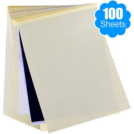 Pochoir Thermique Pour Tatouage - Format A4 29 7 X 21 Cm - Papier de Transfert 4 Couches - 100 Feuilles (1/5)