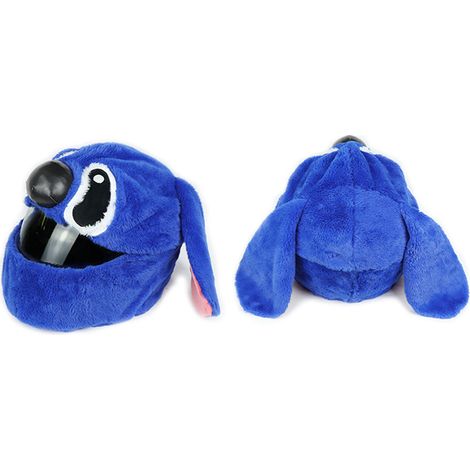 (Exclusivité Asie du Sud-Est) Protection de casque de moto avec motif de Noël, bonnet de Noël amusant et bleu. (1/5)