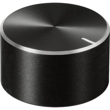 TRU COMPONENTS TC-11696460 Tête de bouton rotatif avec marquage noir (Ø x H) 23 mm x 13 mm aluminium (1/4)