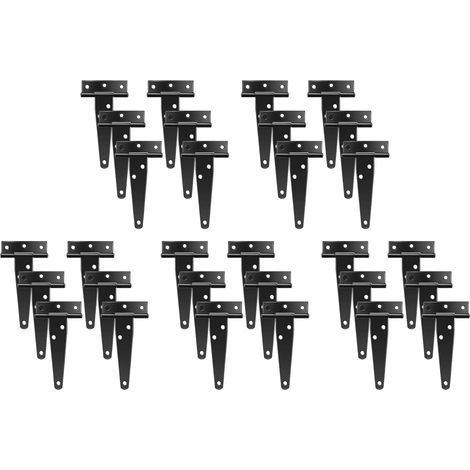 Lot de 30 charnières à sangle rustique en inox (1/5)