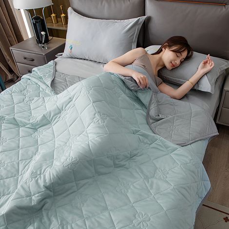 Couette Été - Tissu Lavé À L'eau - Respirant - 100 x 150 cm - Pour Chambre À Coucher - 1 Pièce (1/5)