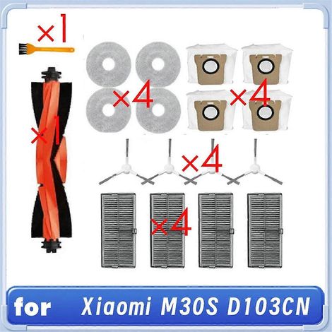 Kit de nettoyage de 18 pièces pour aspirateur robot M30S D103CN : accessoires de nettoyage, brosse principale, chiffon et filtre. (1/5)