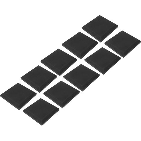 10 schalldämmende, feuerhemmende, weiche graue Akustikschaumstoffplatten zur Schallabsorption und Studioisolierung (1/5)