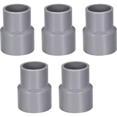 Réducteur de Tuyau PVC DWV Hub 40 Gris 25mm x 32mm Douille 5Pcs (1/3)