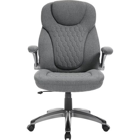 WOLTU Silla de Oficina Ergonómica, Silla de Oficina Regulable en Altura, Gris (1/5)