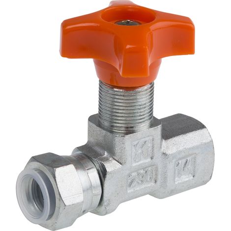 Vanne d'isolation hydraulique RS PRO, G 1/4 Femelle, 400 bars Bars ( Prix pour 1 ) (1/2)