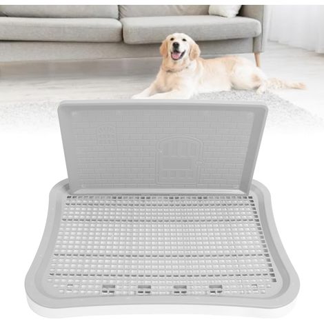 Pot de Toilette pour Chien avec Paroi Anti-éclaboussures Amovible pour Animal Domestique - Toilette D'entraînement en Maille pour Chien - Support Portable pour Coussinets de Pipi (1/5)