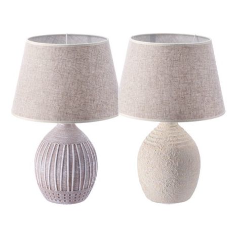 1 Pezzo Lampada da Appoggio con Base in Ceramica Anya 51 cm 2 Modelli (1/2)