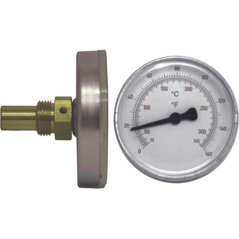 Termometro bimetallico ø 63 attacco posteriore termom.bimet.d.63attacco post.gambo 27mm 160 gradi