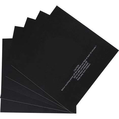 5 feuilles d'autocollants imprimés de 220 x 220 mm pour plateaux chauffants en aluminium (1/5)