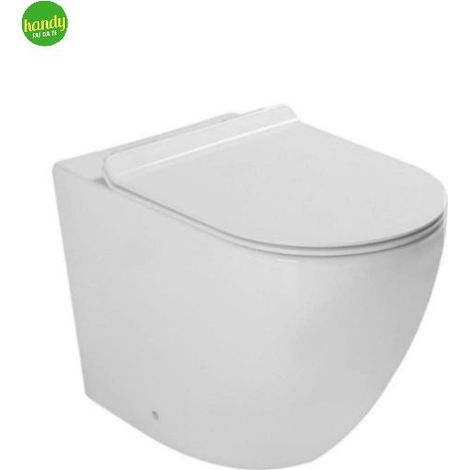 Vaso wc a terra filo parete in ceramica bianca serie nubes rimfree con sistema tornado flush BARBOTTINA (1/3)