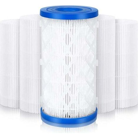 Lot de 5 cartouches filtrantes pour piscine - Filtre spa - Pour pompe de filtration Intex Bestway - Accessoires de type A et C