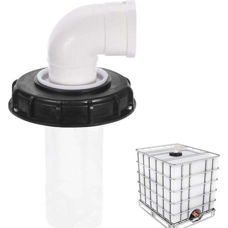 90°-IBC-Tankdeckel mit waschbarem Nylonfilter für 1000-Liter-IBC-Regenwassertanks, IBC-Deckelfilter, IBC-Tankzubehör, 165 m Nylon-Regenwasserfilter