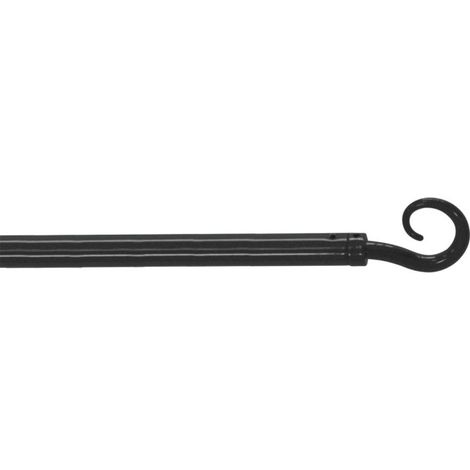 Tringle Déco Extensible "Spiralia" 60-80cm Anthracite