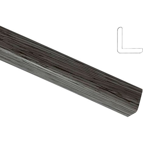 10PZ PARASPIGOLO POLYSTIRENE LISCIO CM 3X3 H.290 GRIGIO LAMINATO