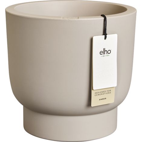 Elho Amber Grail 47 - Beige - Ø 47 x H 45 cm - intérieurextérieur - 100% recyclé (1/3)