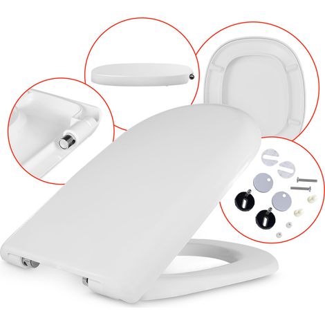 Abattant WC pour ROCA GIRALDA – frein de chute, déclipsable, antibactérien