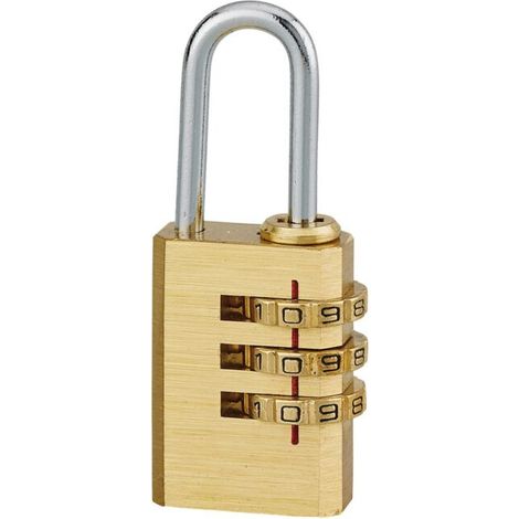 Cadenas à code 208, bagage, 21mm, 3 chiffres - (1/3)