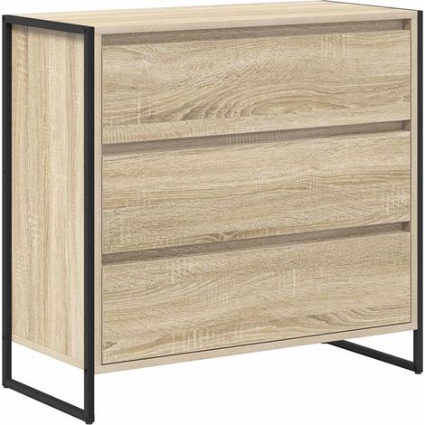 Maison La Vie - Buffet Salon Moderne - Meuble de rangement - avec tiroir Sonoma 79 x 36 x 75.5 cm Bois d'ingénierie bu2386