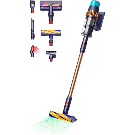 Dyson Gen5detect Scopa Elettrica Batteria Secco HEPA Senza sacchetto Blu, Rame