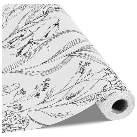 Papier Peint Adhésif Mural - 45 cm x 10 m Rouleau Papier Peint (1/5)